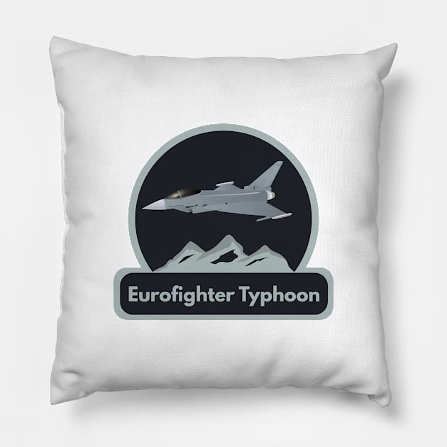 Eurofighter Typhoon Jet Fighter Pillow by NorseTech