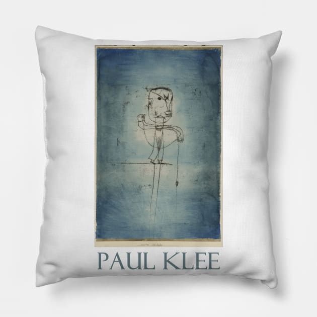 The Angler by Paul Klee Pillow by Naves