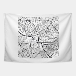 Bucharest Map City Map Poster Black and White, USA Gift Printable, Modern Map Decor for Office Home Living Room, Map Art, Map Gifts Tapestry