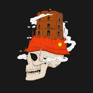 Skull Vilnius Lithuania T-Shirt