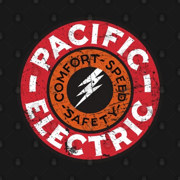 Distressed Pacific Electric Railway by Railway Tees For All