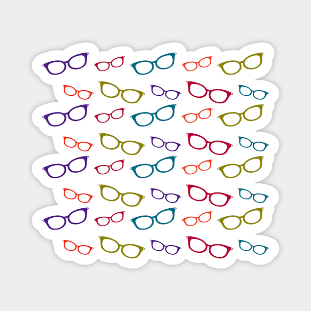 Glasses Pattern Magnet by amyvanmeter