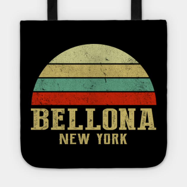 Bellona New York Vintage Retro Sunset Bellona New York Tote Teepublic