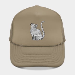 books and cats and books and cats Hat