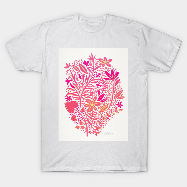 Discover pink garden - Floral Design - T-Shirt