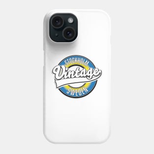 Stockholm Sweden vintage logo Phone Case