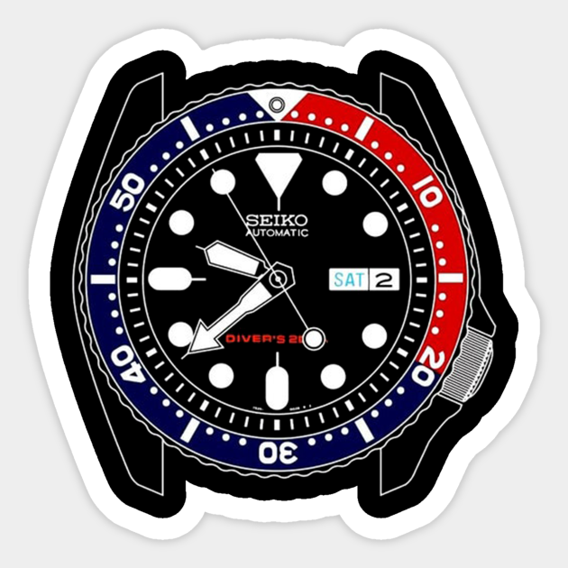 Seiko Pepsi Skx Automatic Watch - Seiko Skx007 - Sticker | TeePublic