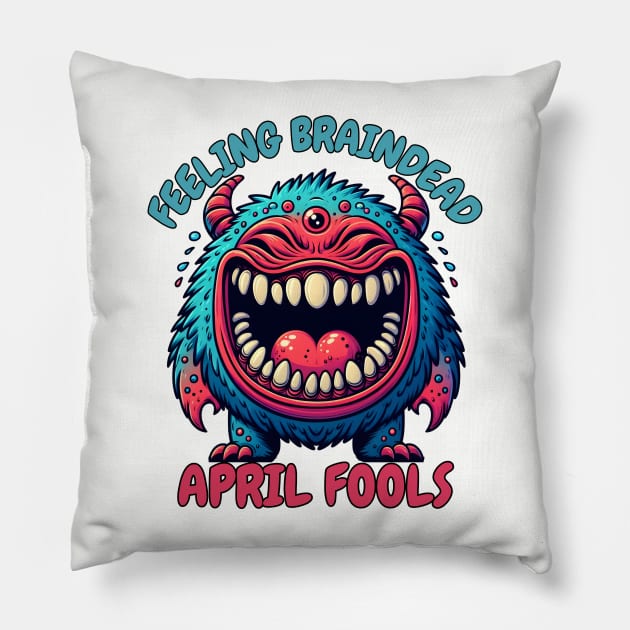 April fool monster Pillow by Japanese Fever
