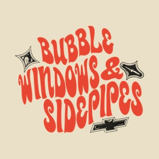 Bubble Windows & Side Pipes! (Vintage Red) T-Shirt