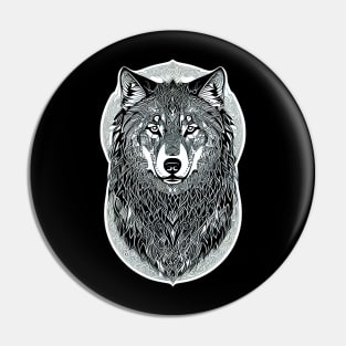 The Majestic Wolf Pin