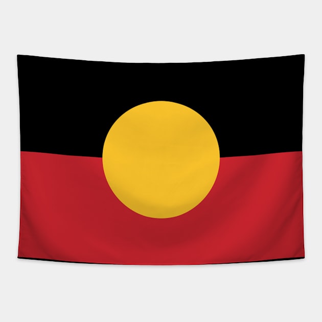 The Australian Aboriginal Flag #7 Tapestry by SalahBlt