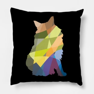 Geometric Cat Pillow