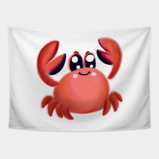 Cute Crab Drawing Tapestry