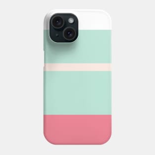 A peerless recipe of Pale Chestnut, Powder Blue, Misty Rose and Light Coral stripes. Phone Case