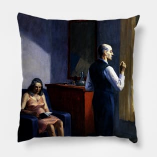 High Resolution Edward Hopper Hotel By The Railroad 1952 Pillow