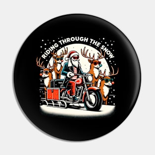 Santa's Cool Ride Pin