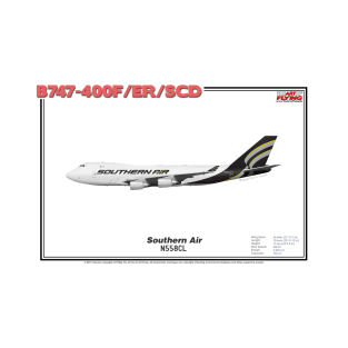 Boeing B747-400F/ER/SCD - Southern Air (Art Print) T-Shirt