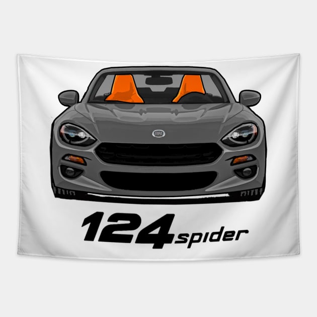 Fiat 124 Spider - Grey Tapestry by Woreth