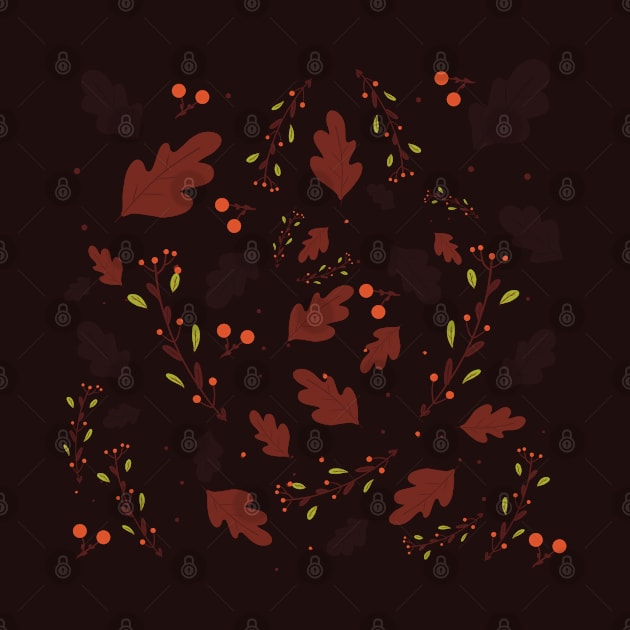 Leaves pattern by Xatutik-Art