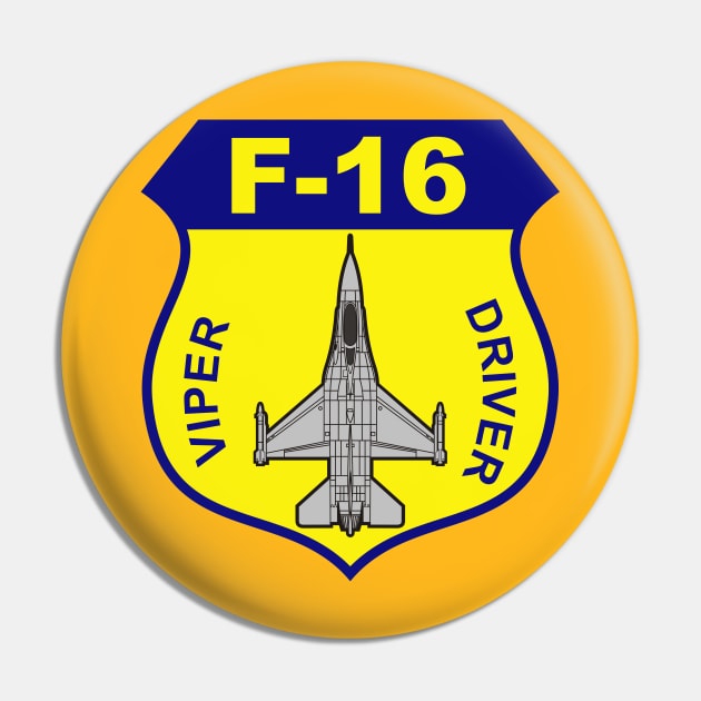 F16 Fighting Falcon Pin by MBK