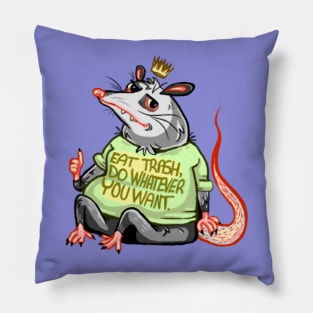 King trash varmint Pillow