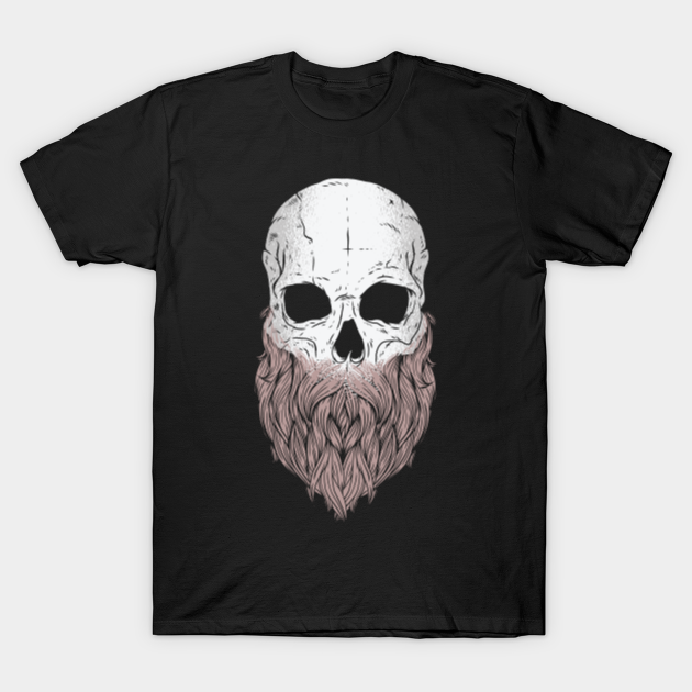 Creepy Bearded Skull - Creepy - T-Shirt