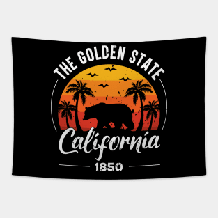 The golden state California Tapestry