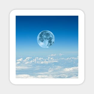 Moon Above Clouds Magnet