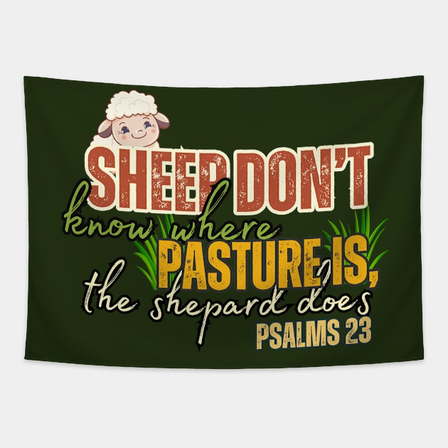 Psalms 23 Tapestry by Kikapu creations