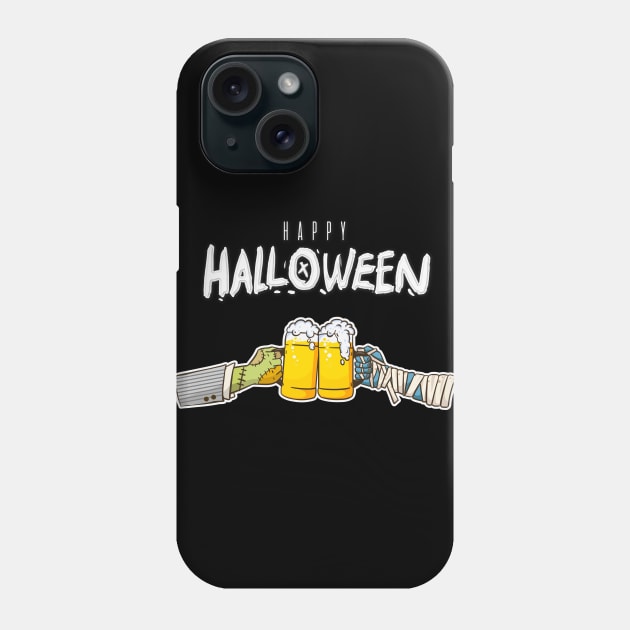 Happy Halloween Cheers Phone Case by OzInke