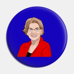 red elizabeth warren for president Pin