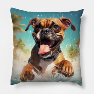 boxer dog Pillow