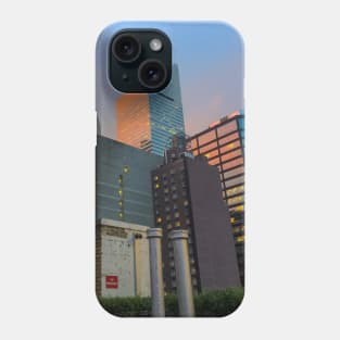 Sunset Rooftop Skyline Skyscrapers Manhattan NYC Phone Case