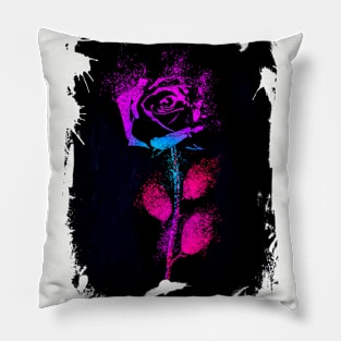 The Neon Rose I Pillow