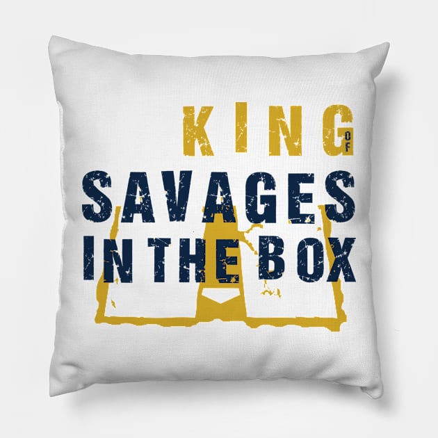 King Of Savages In The Box Pillow by Malame