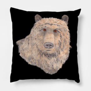 A Bear Portrait Pillow