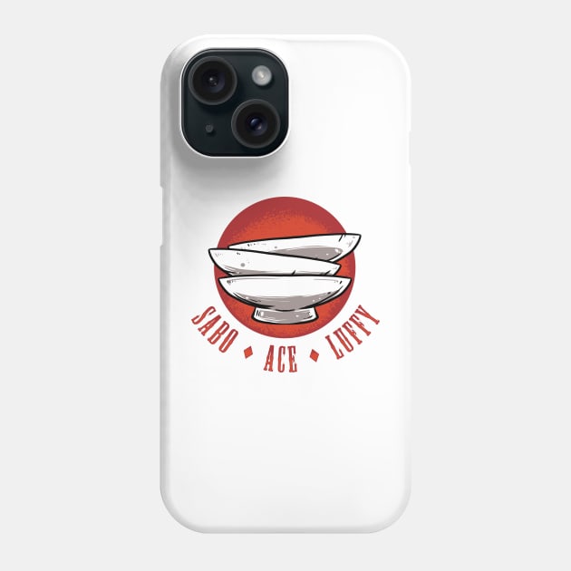 Sabo Ace Luffy Brotherhood Phone Case by mazyoy