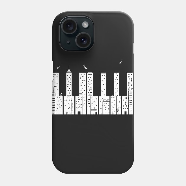 Piano Skyline Phone Case by boostr29