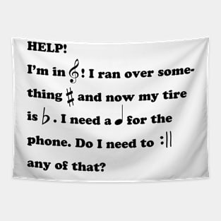 Secret Music Letter Tapestry