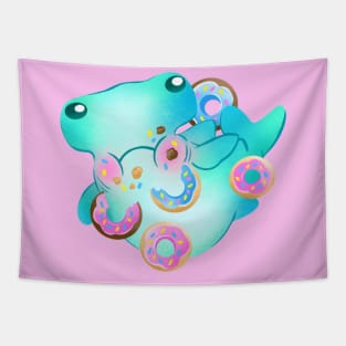 Hammerhead and Donuts Tapestry