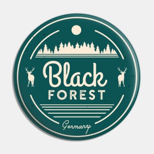 Black Forest Germany Vintage Forest Deer Pin