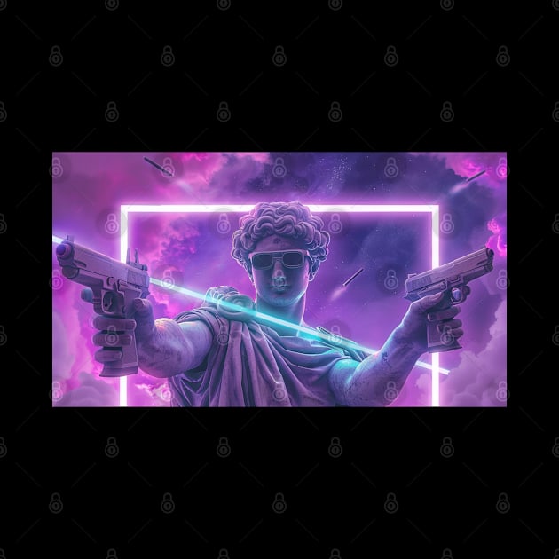 Vaporwave Greek God by Nightarcade