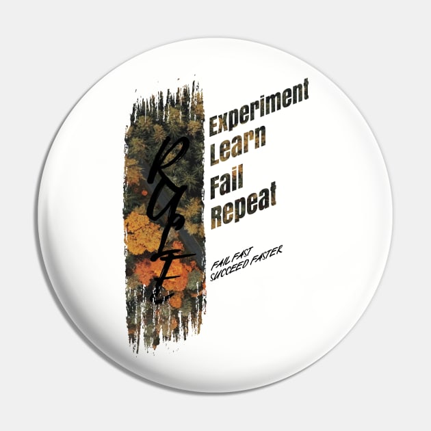 Powerful motivational quote for success in life-Experiment, Fail, Learn, Repeat, Gift idea for supportive friends Pin by yassinebd