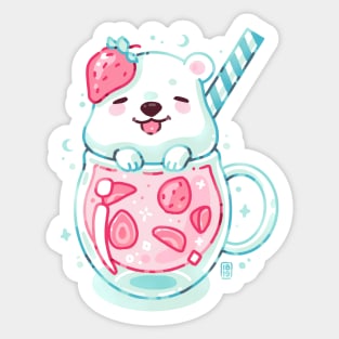 Strawberry Milk Sticker for Sale by BeeReckless