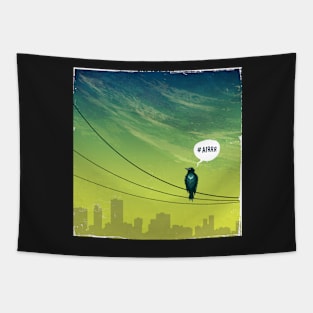 Bird on Wire Tapestry