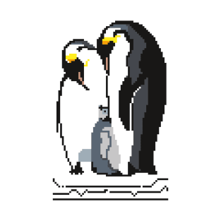 Family of pixel penguins T-Shirt