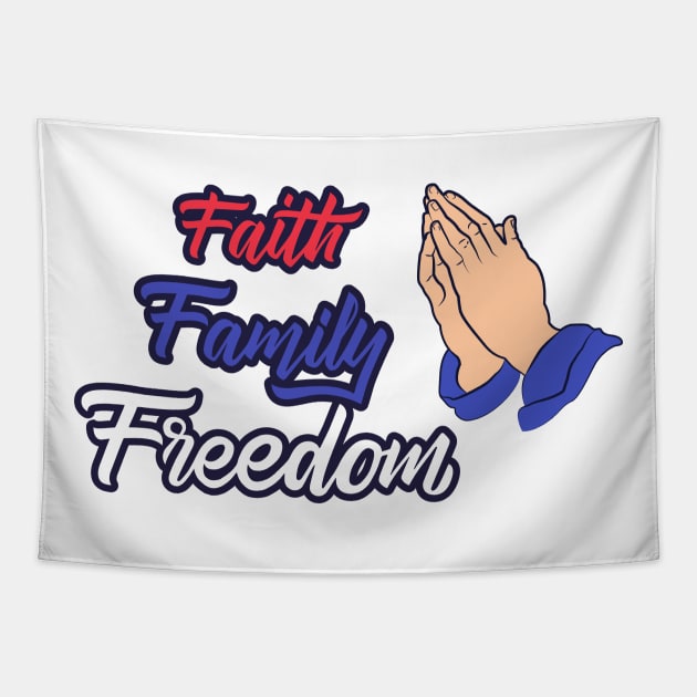 Faith Family Freedom Tapestry by Socity Shop