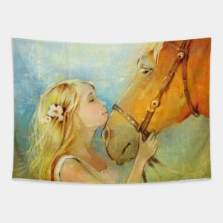 Favorite horse rider Tapestry