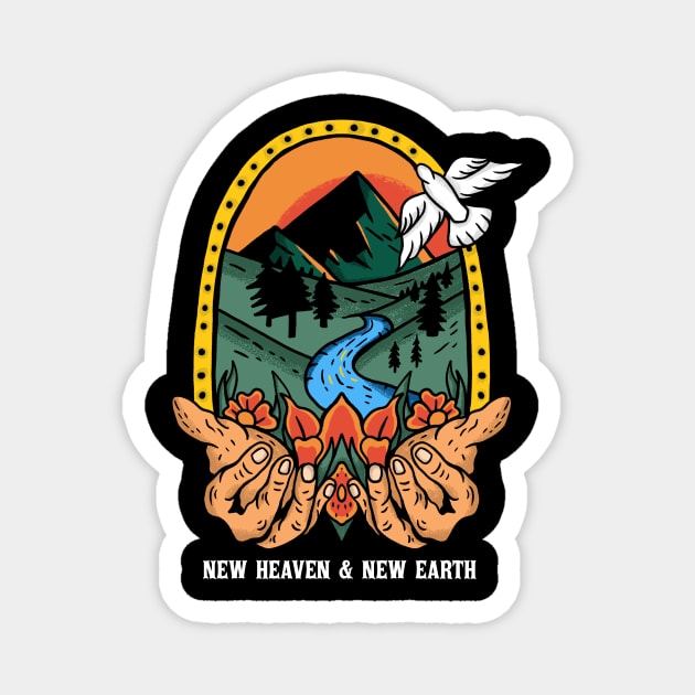 New Heaven & New Earth Magnet by growingartwork