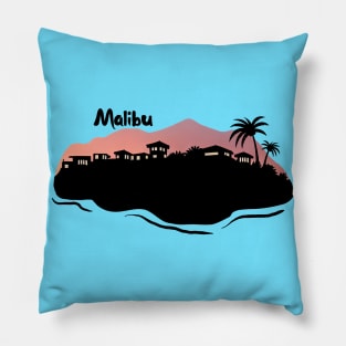 Pink Skies Malibu Pillow